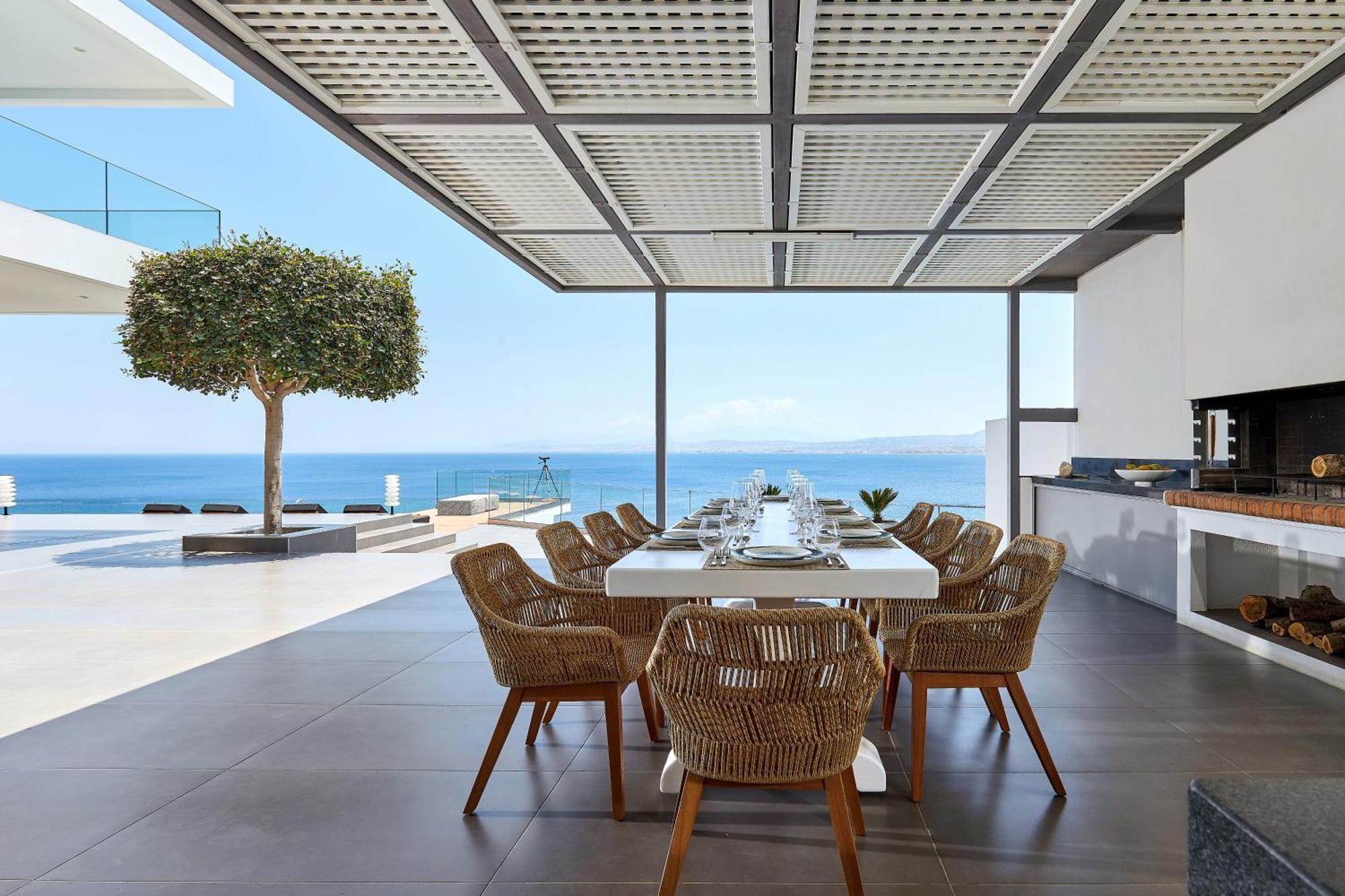 Beachfront Villa In Crete - Epavli Luxury Villa Αγία Πελαγία  Εξωτερικό φωτογραφία