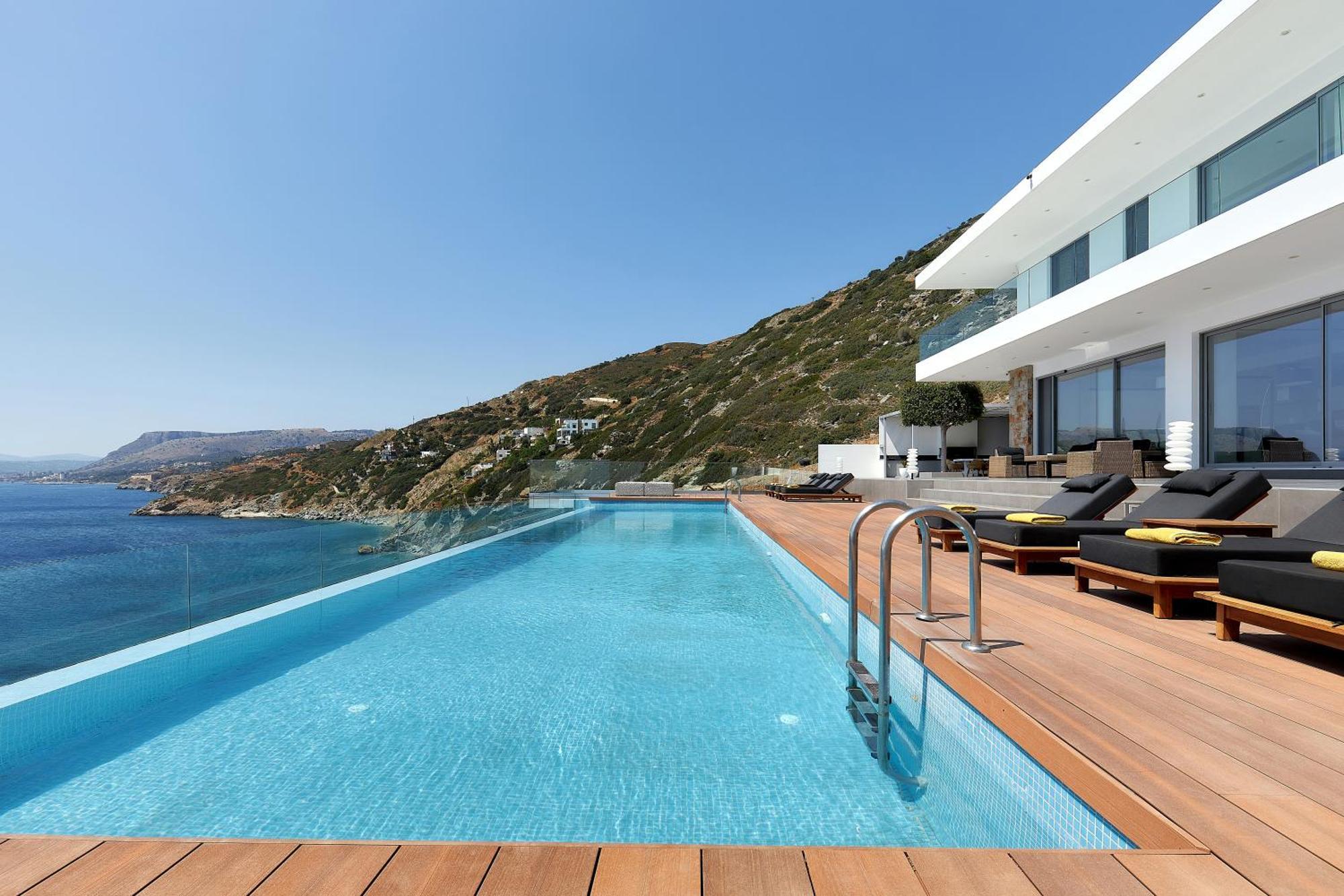 Beachfront Villa In Crete - Epavli Luxury Villa Αγία Πελαγία  Εξωτερικό φωτογραφία